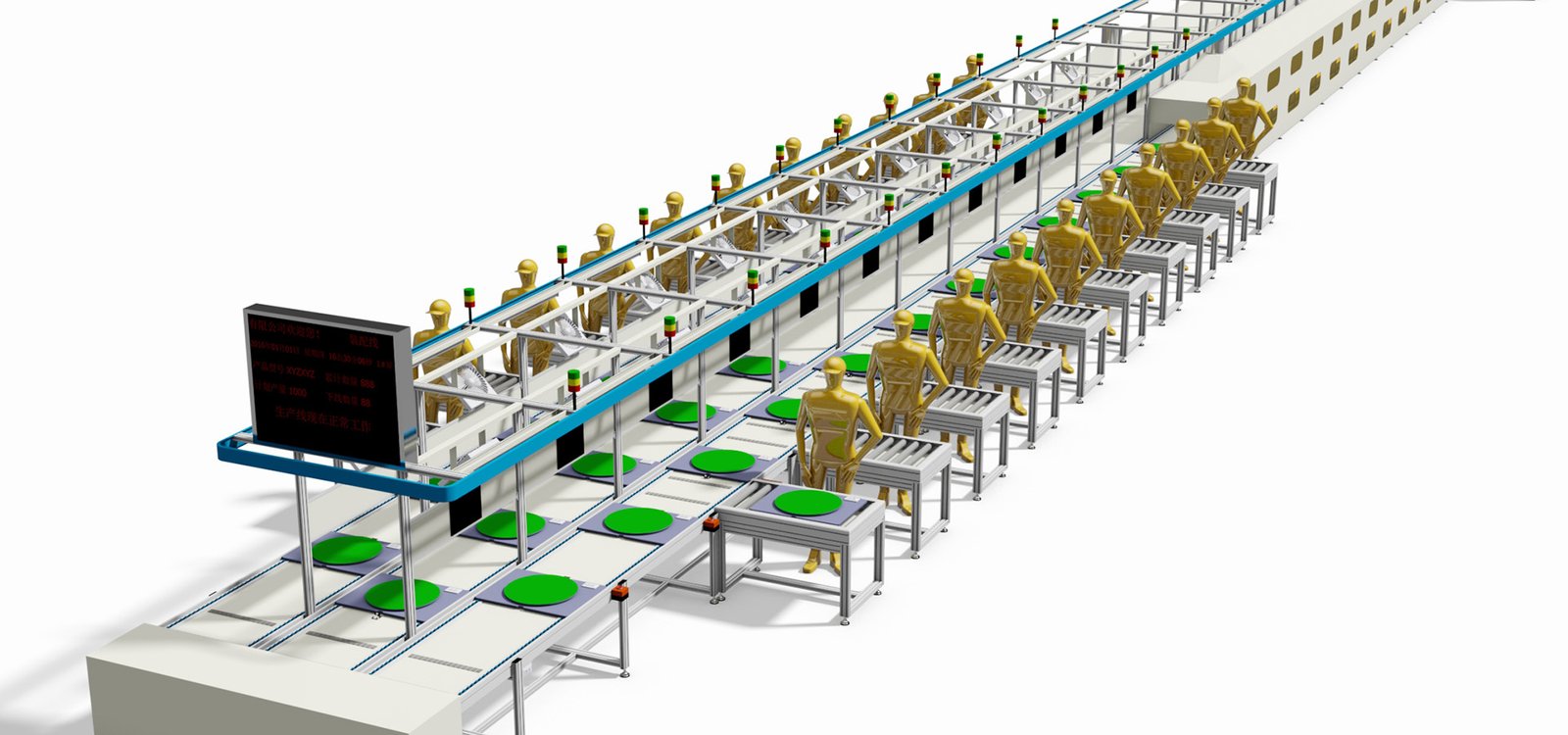 Chain conveyor Assembly line