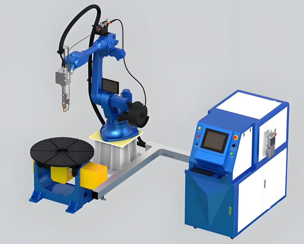 Design and manufacturing of a six-axis robot laser welding workstation