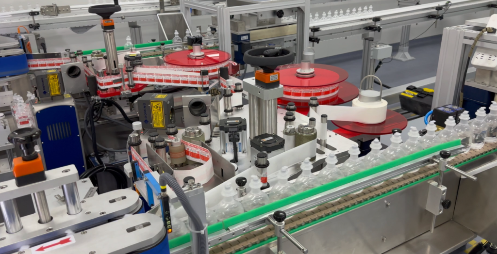High-Speed Labeling Automation Production Line for Bottles