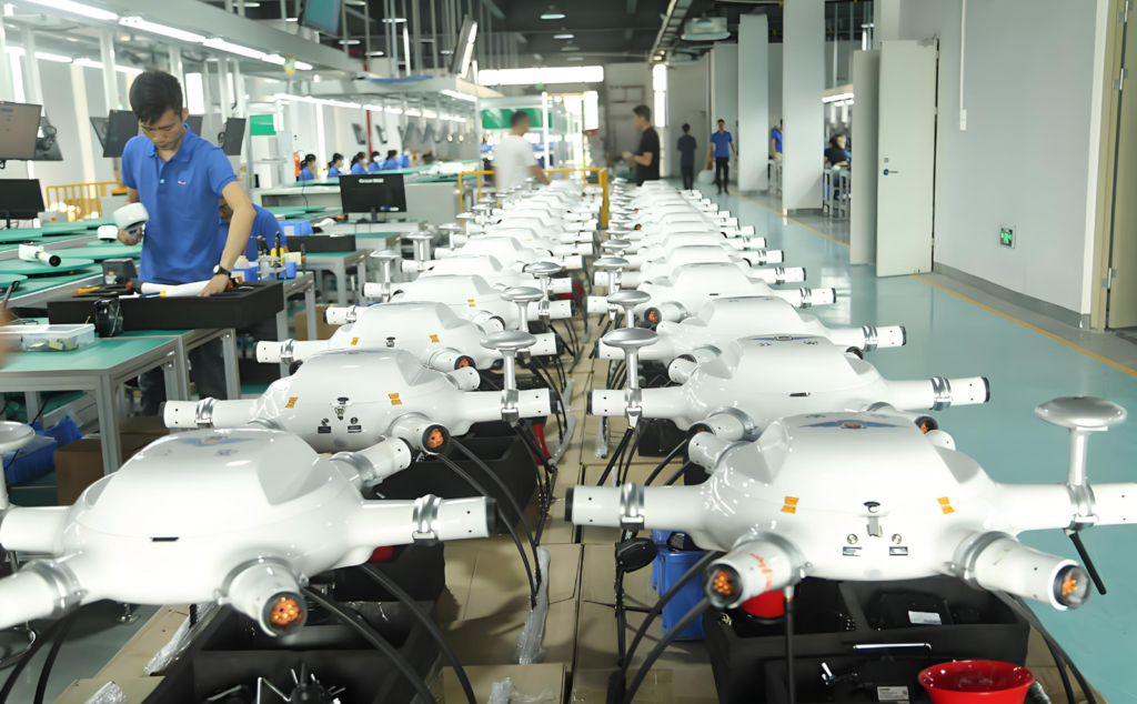 The Structure Manufacturing Process and Production Line of Agricultural Drones