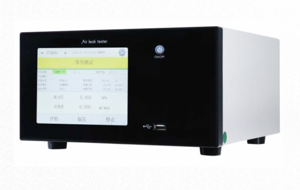 Assembly line airtightness leak detector