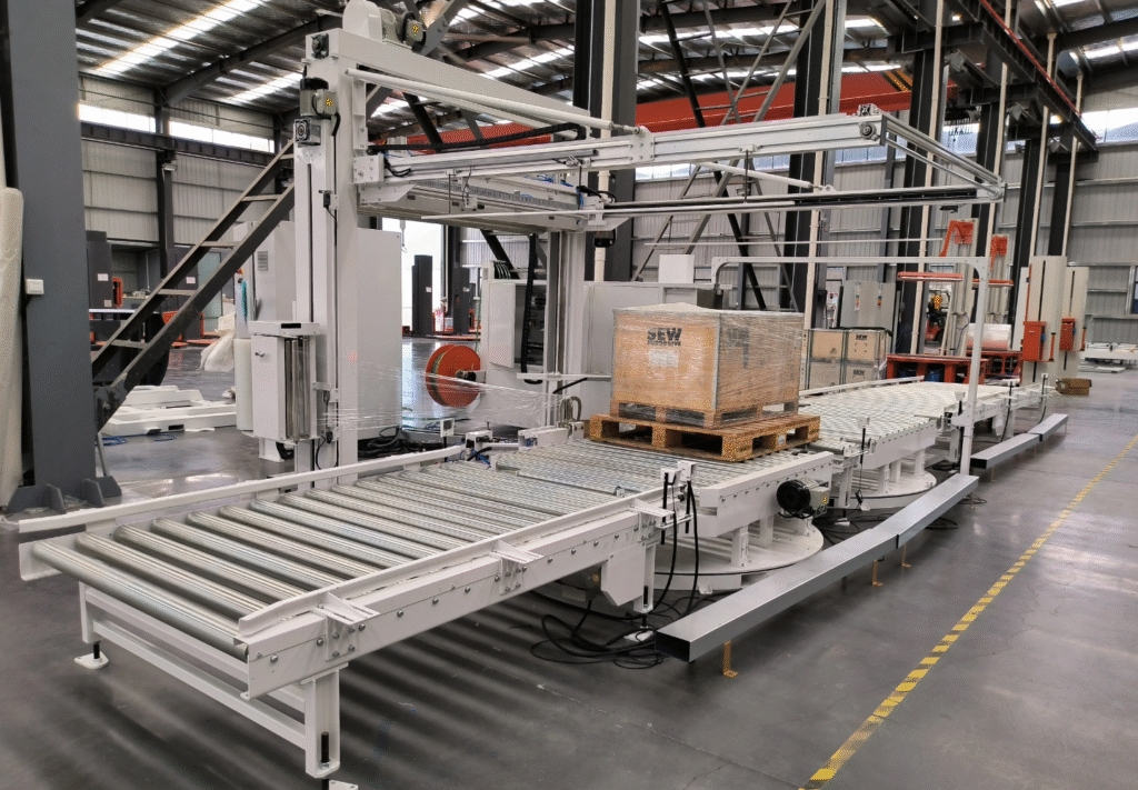 What are the commonly used packaging machines in assembly line operations