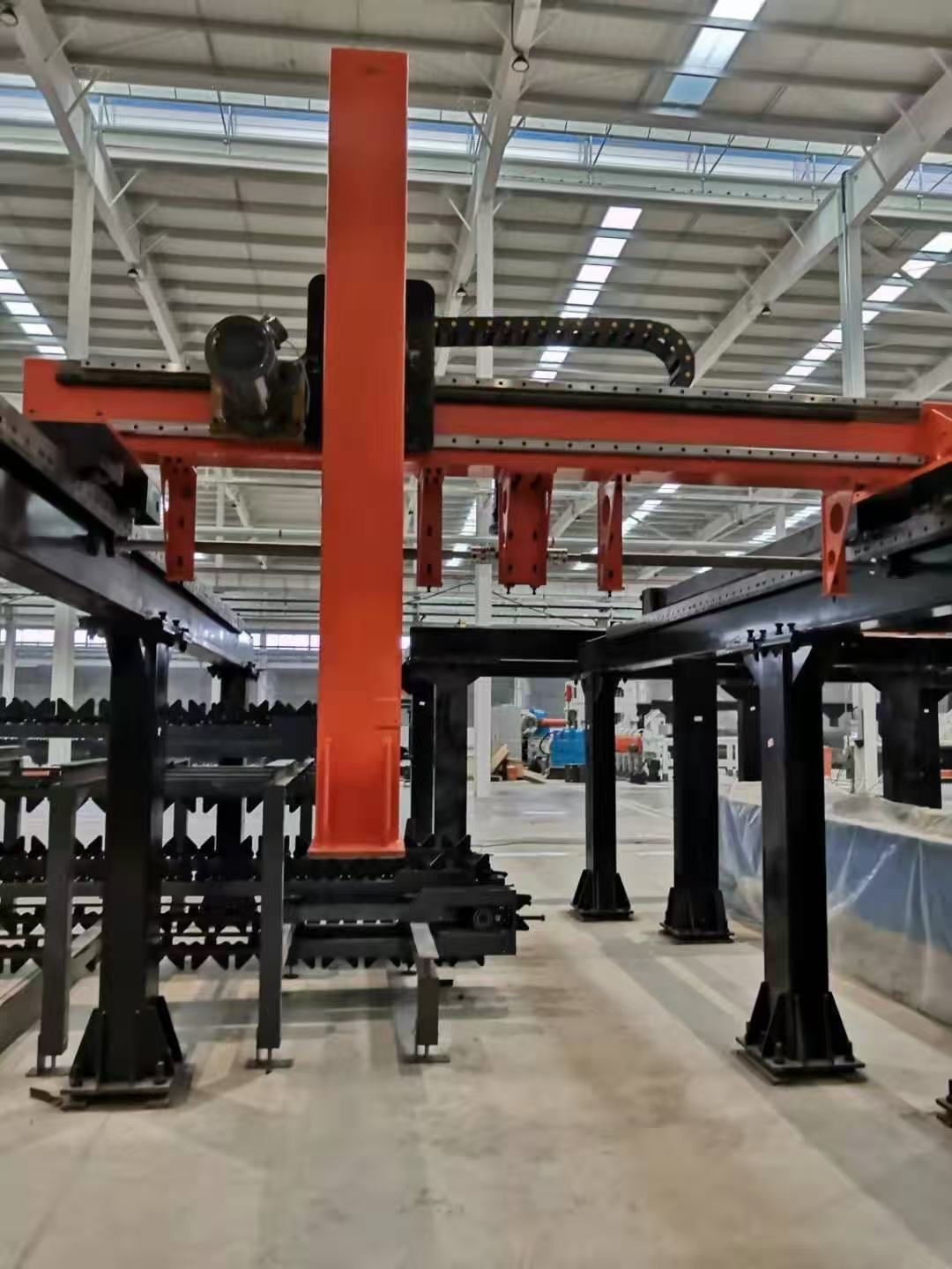Multi-level axle storage and conveyor line